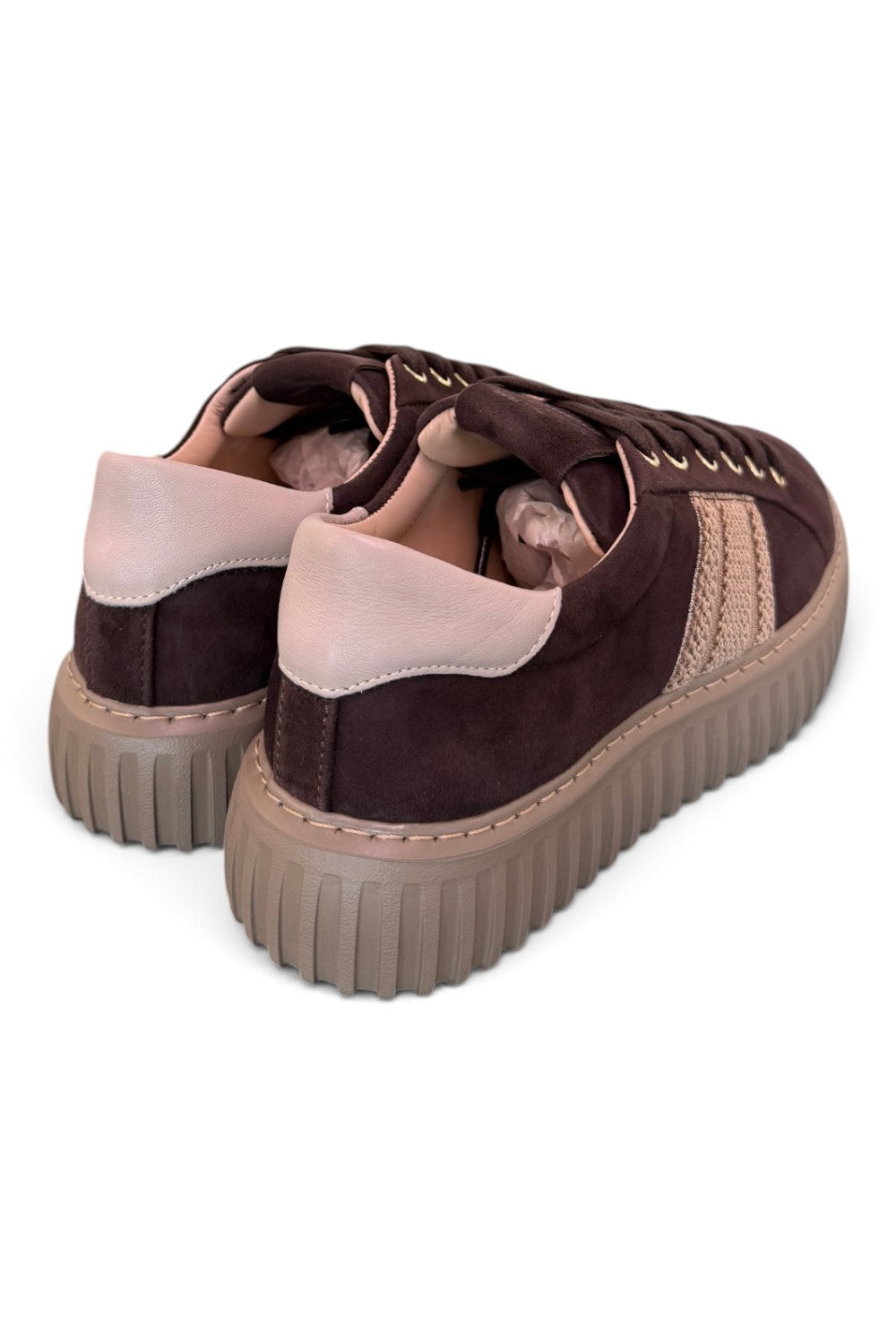 Sneaker donna Stokton brown banda 