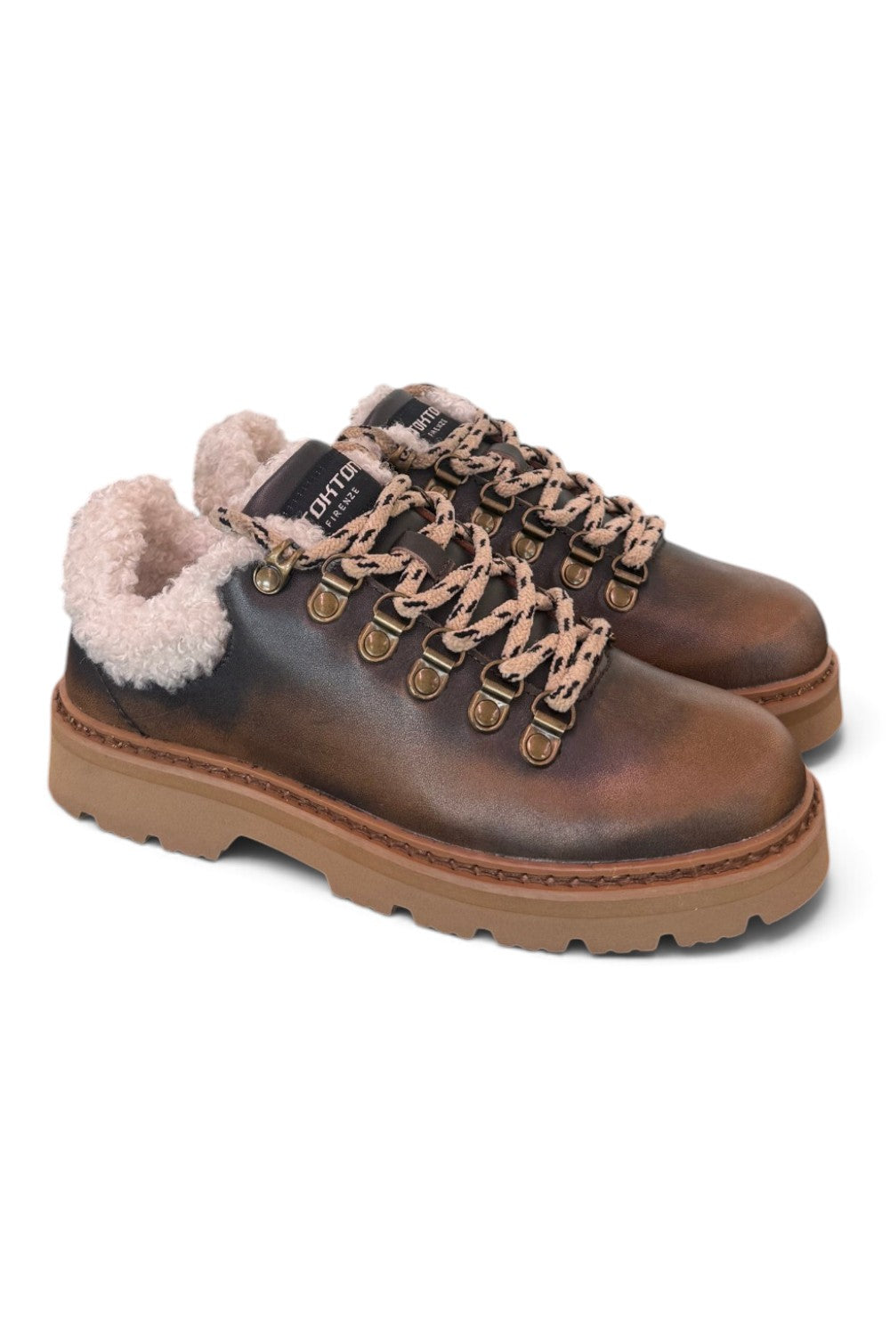 Allacciato pedula bassa donna Stokton Bravon brown<BR/> 