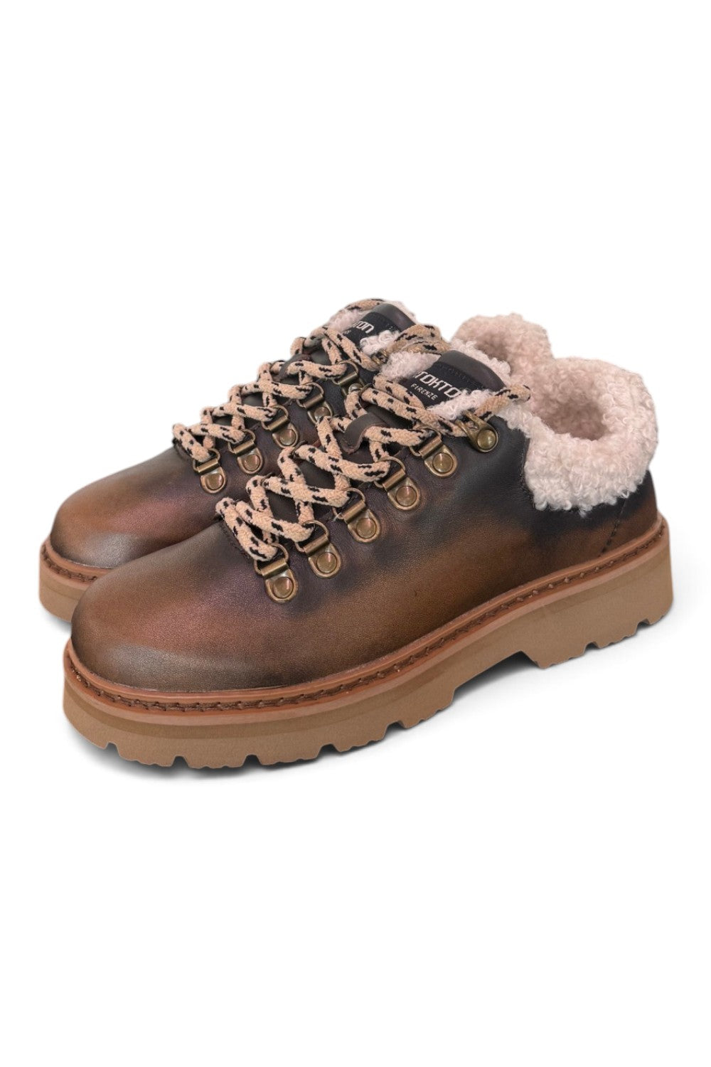 Allacciato pedula bassa donna Stokton Bravon brown<BR/> 