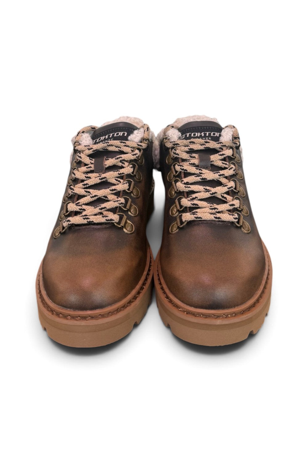 Allacciato pedula bassa donna Stokton Bravon brown<BR/> 