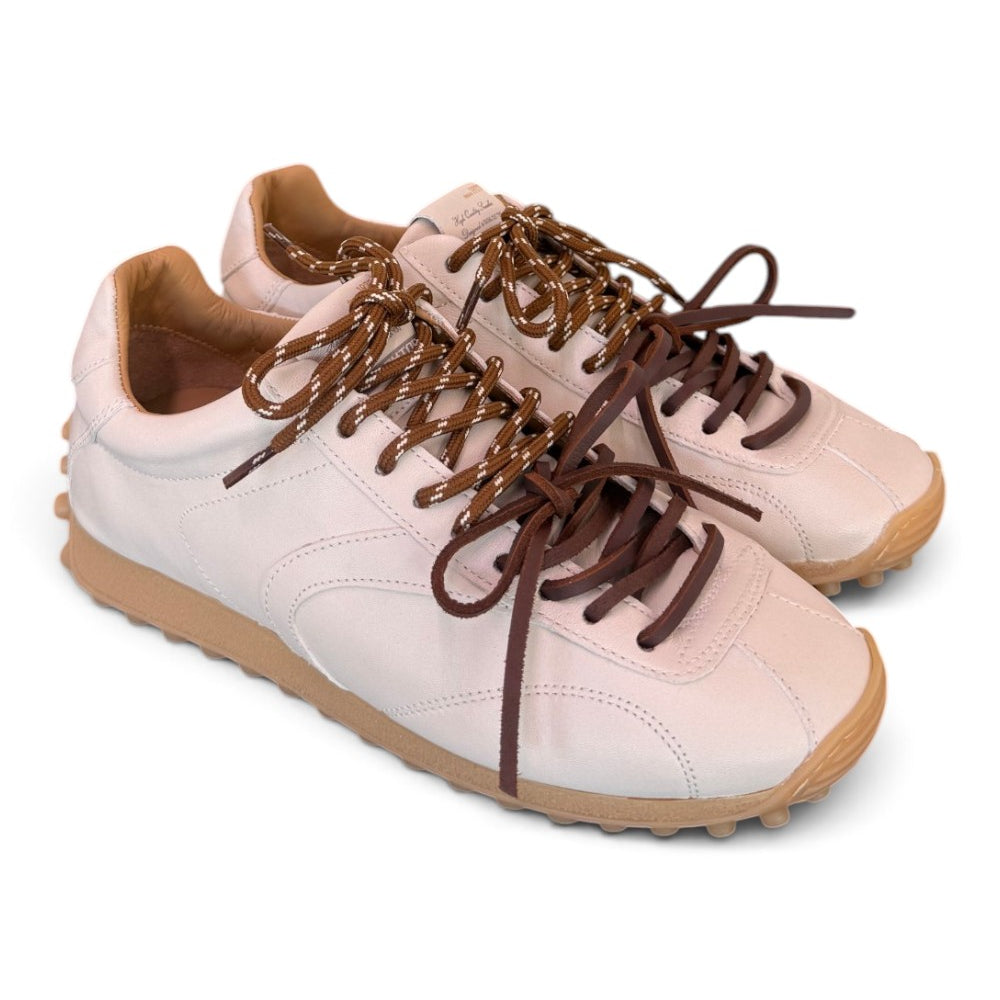Sneaker donna Stokton Golito pelle panna 