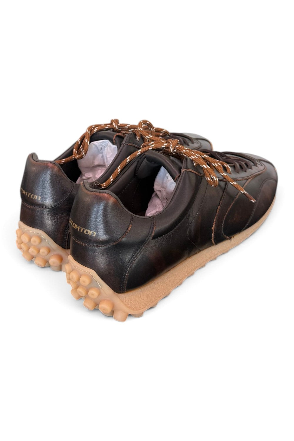 Sneaker uomo Stokton Golito pelle teak 
