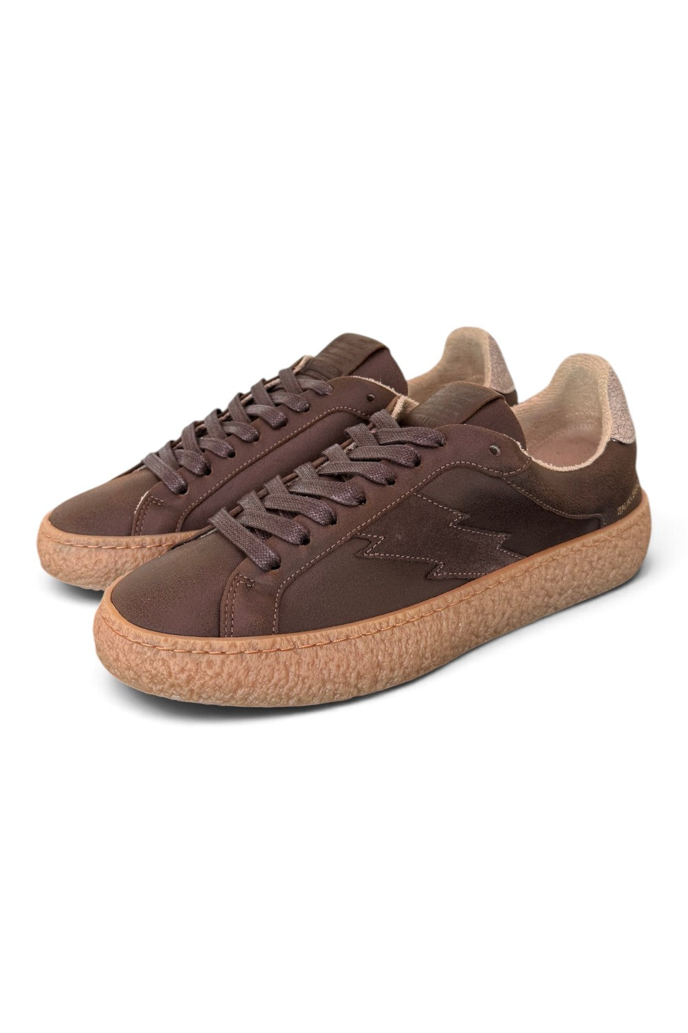 Sneaker uomo Stokton Power pelle dark brown 
