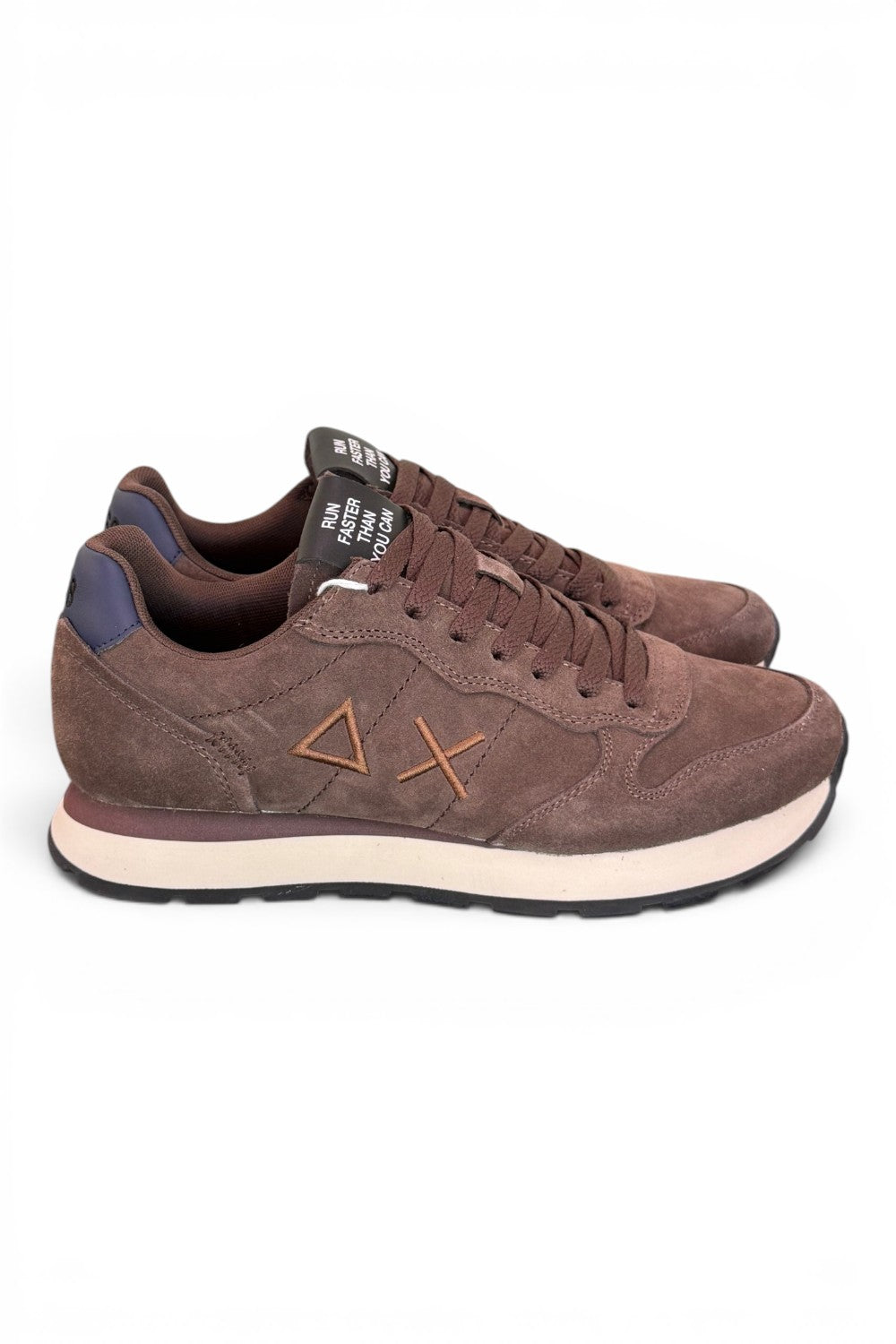 Sneaker uomo Sun68 Tom suede marrone 