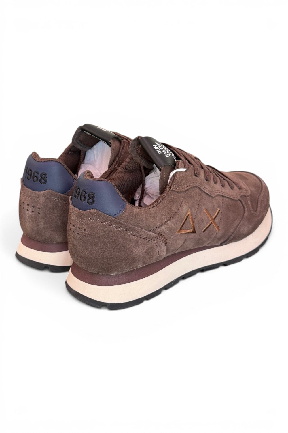 Sneaker uomo Sun68 Tom suede marrone 