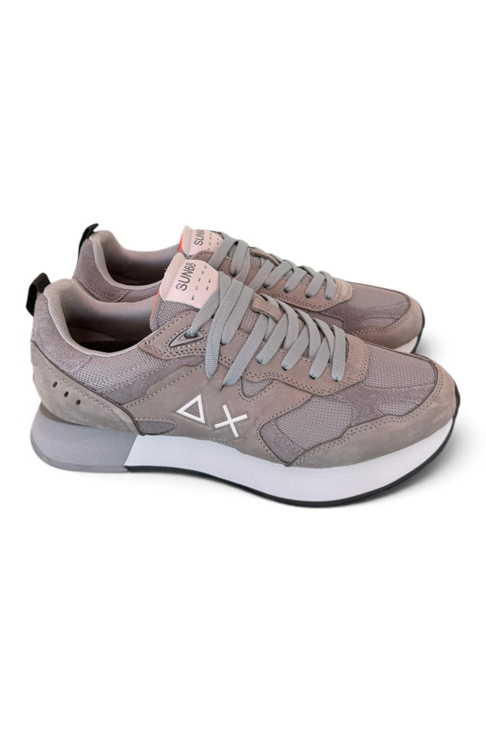 Sneaker uomo Sun68 Jaki 2.0 nabuk grigio 