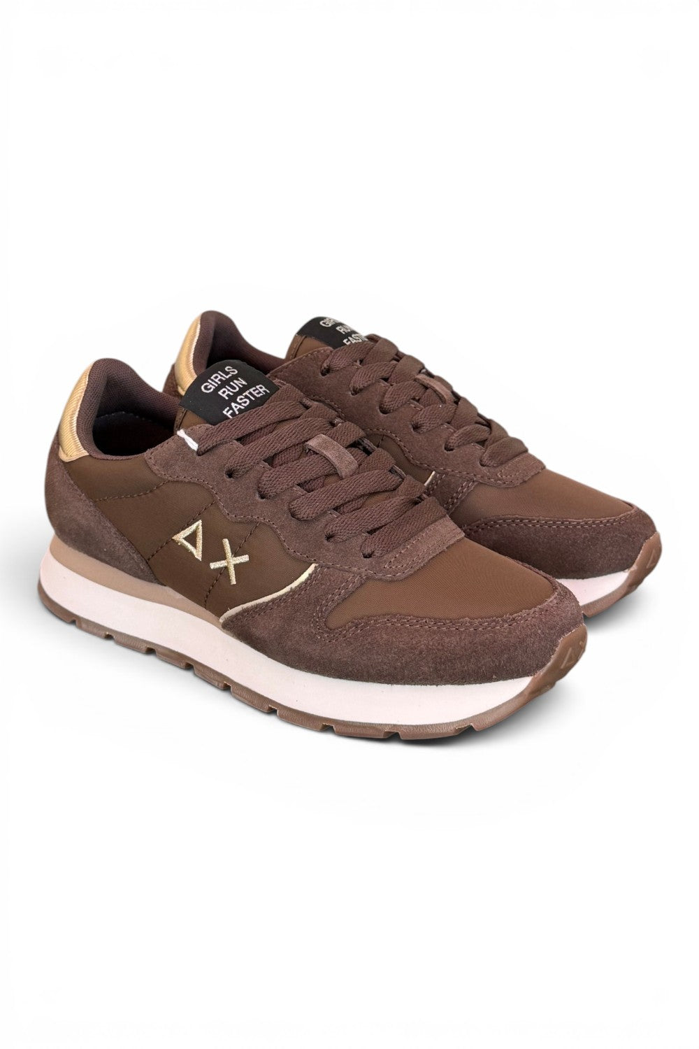 Sneaker donna Sun68 Ally gold marrone 