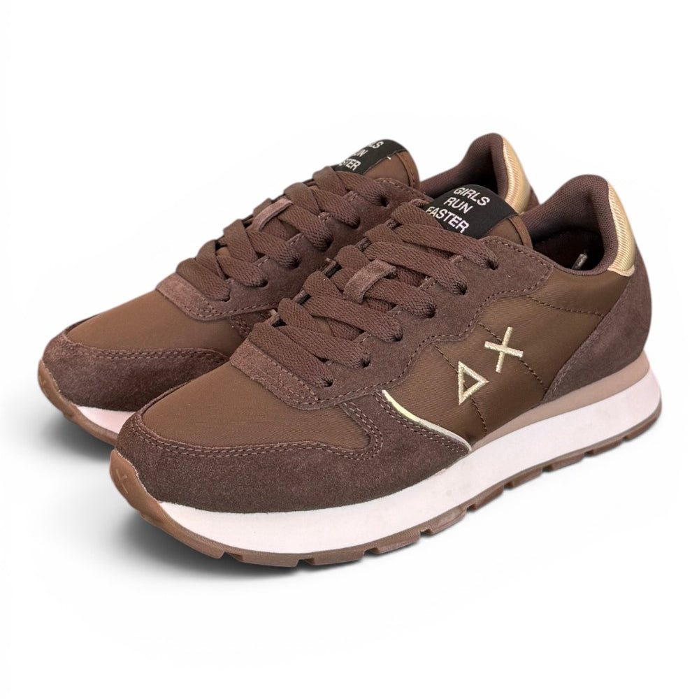Sneaker donna Sun68 Ally gold marrone 