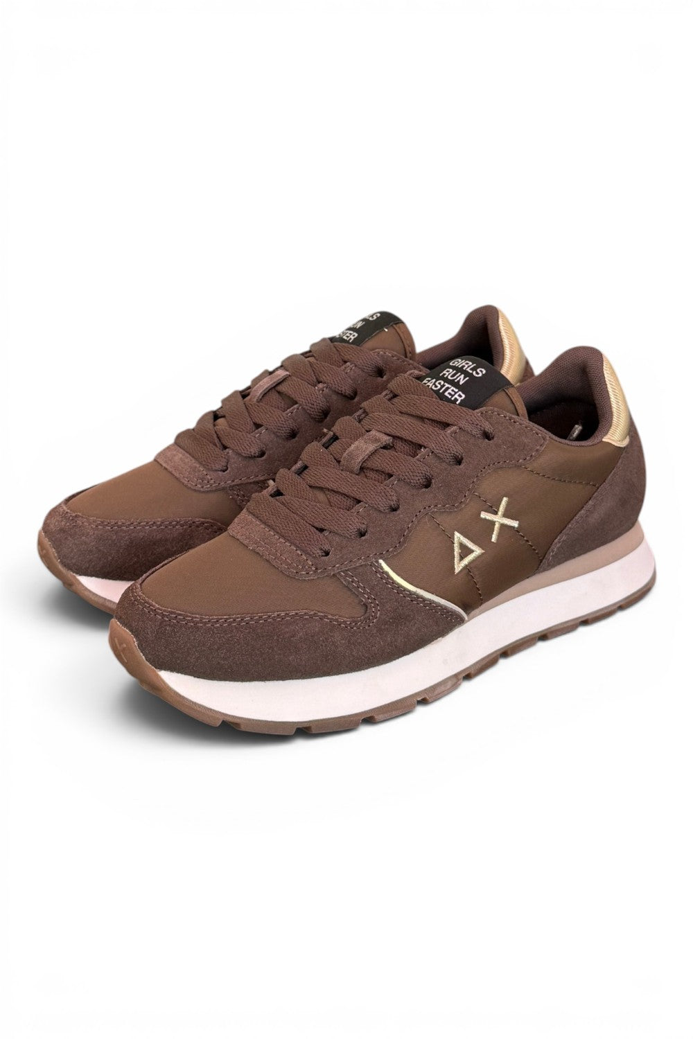 Sneaker donna Sun68 Ally gold marrone 