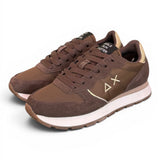 Sneaker donna Sun68 Ally gold marrone 