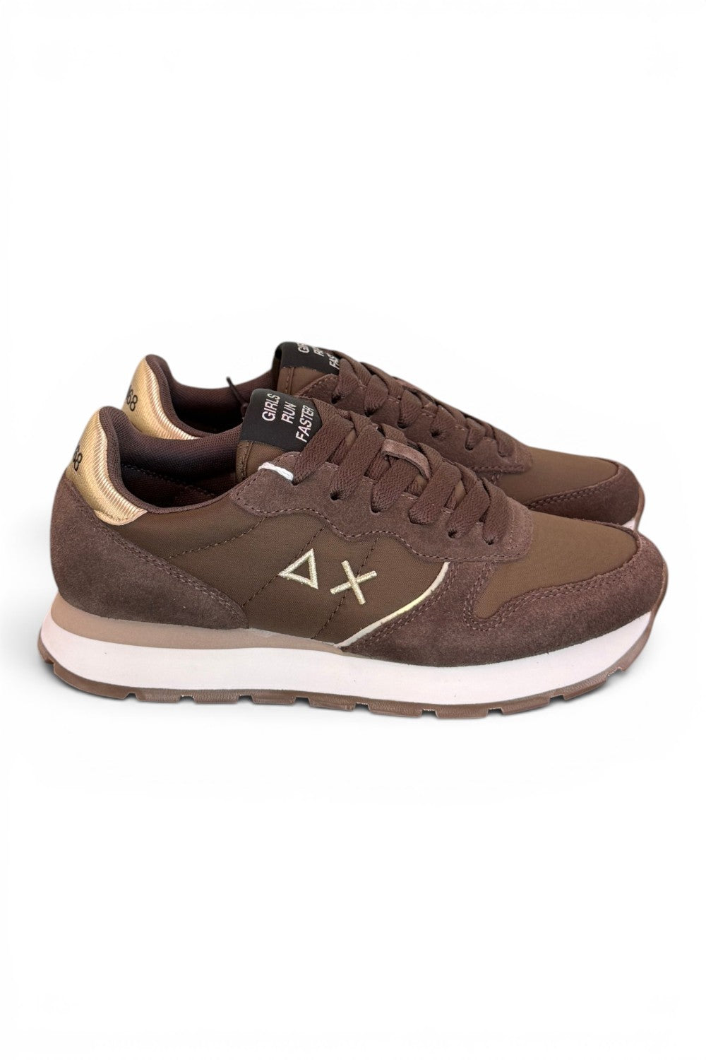 Sneaker donna Sun68 Ally gold marrone 