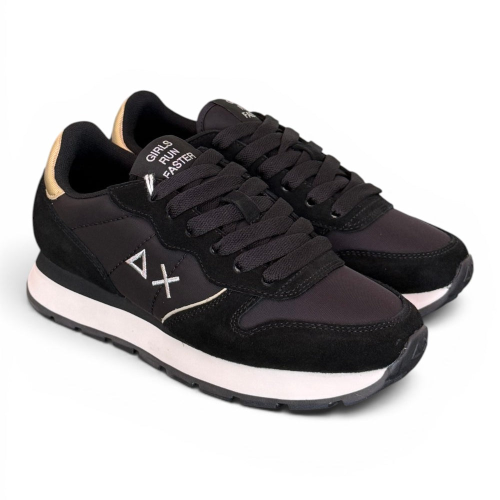 Sneaker donna Sun68 Ally gold nera 