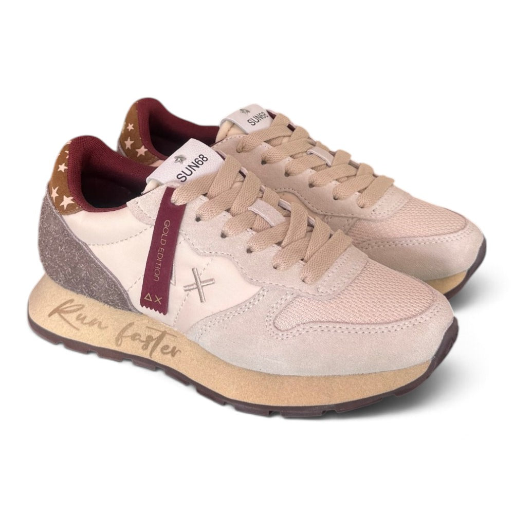 Sneaker donna Sun68 Ally vintage panna 