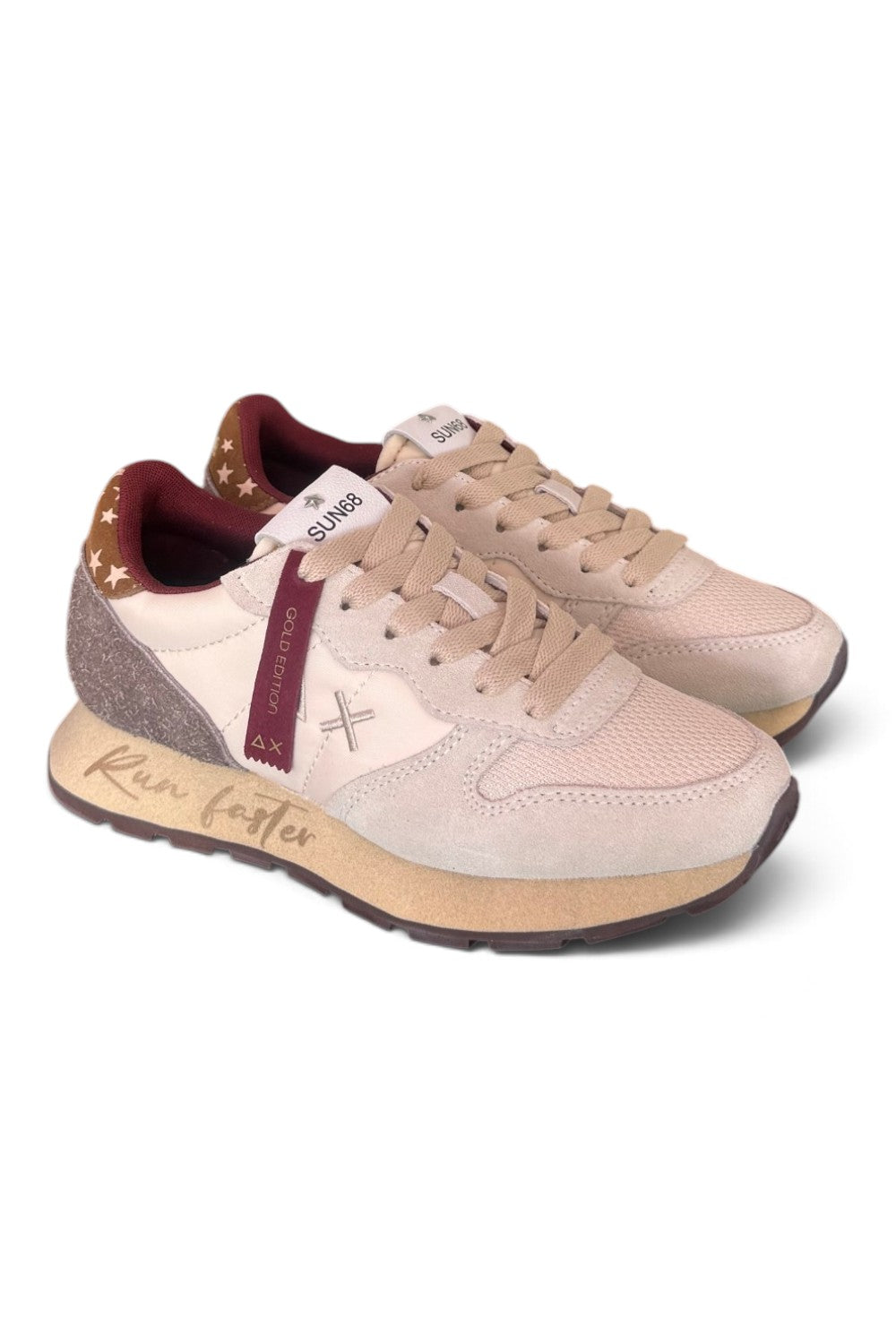 Sneaker donna Sun68 Ally vintage panna 
