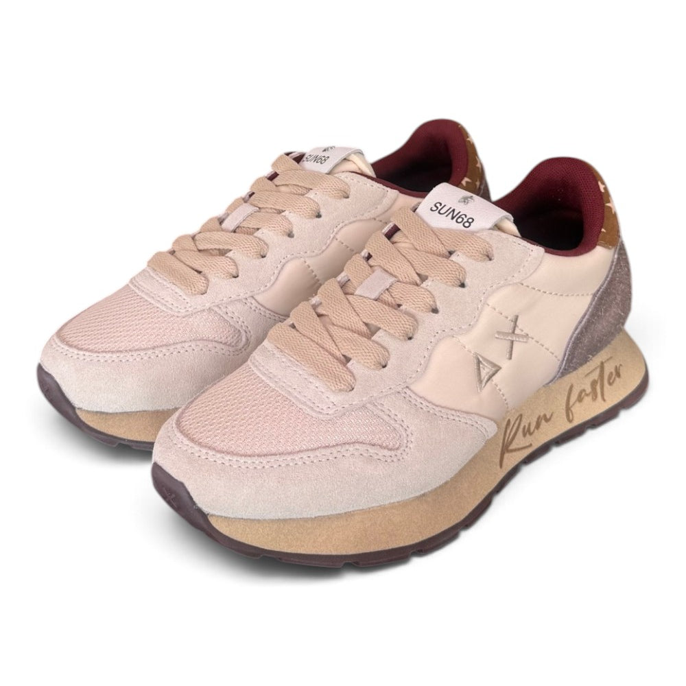 Sneaker donna Sun68 Ally vintage panna 