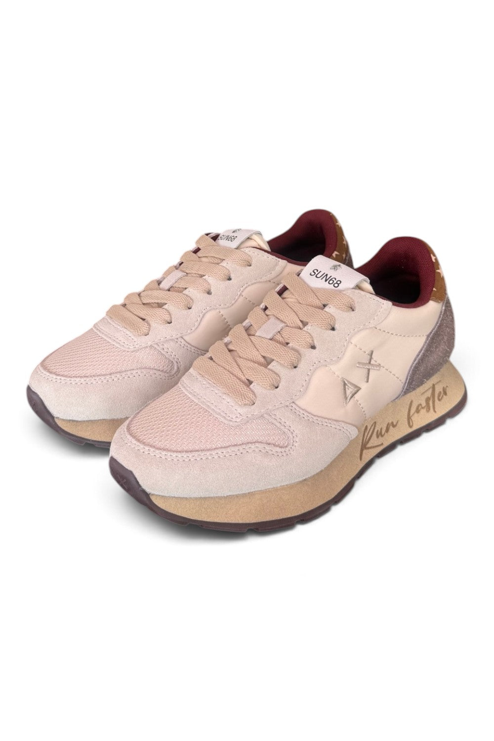 Sneaker donna Sun68 Ally vintage panna 