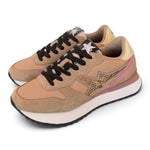 Sneaker donna Sun68 Stargirl strass beige 