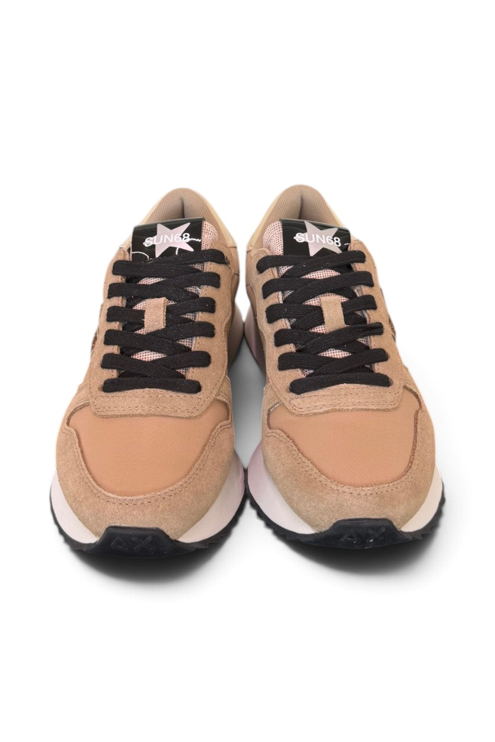 Sneaker donna Sun68 Stargirl strass beige 