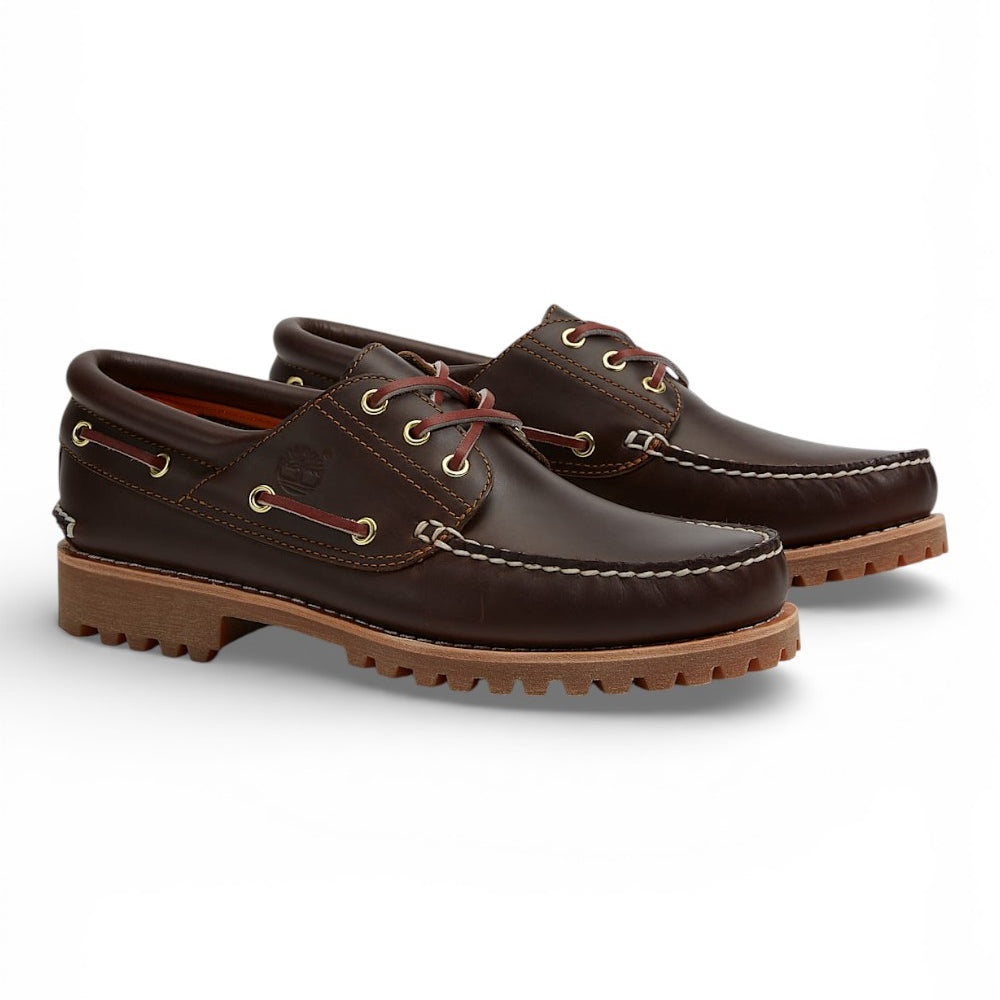 Scarpa Barca Timberland® Authentic 3-Eye Lug Handsewn marrone 