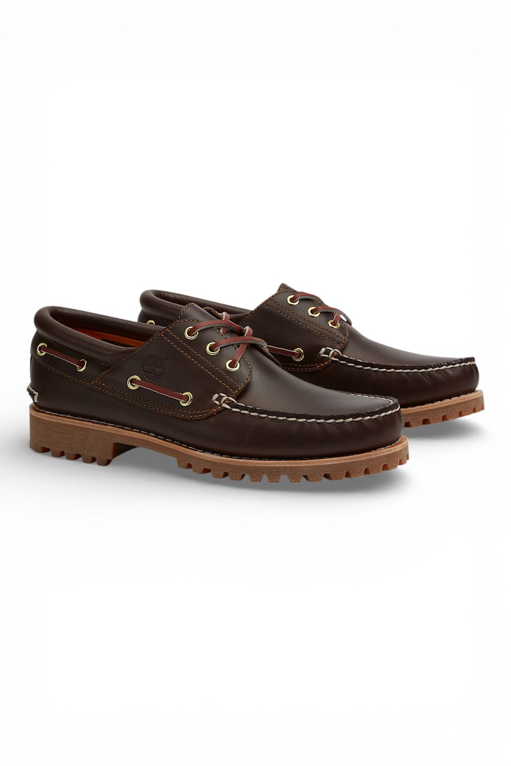 Scarpa Barca Timberland® Authentic 3-Eye Lug Handsewn marrone 