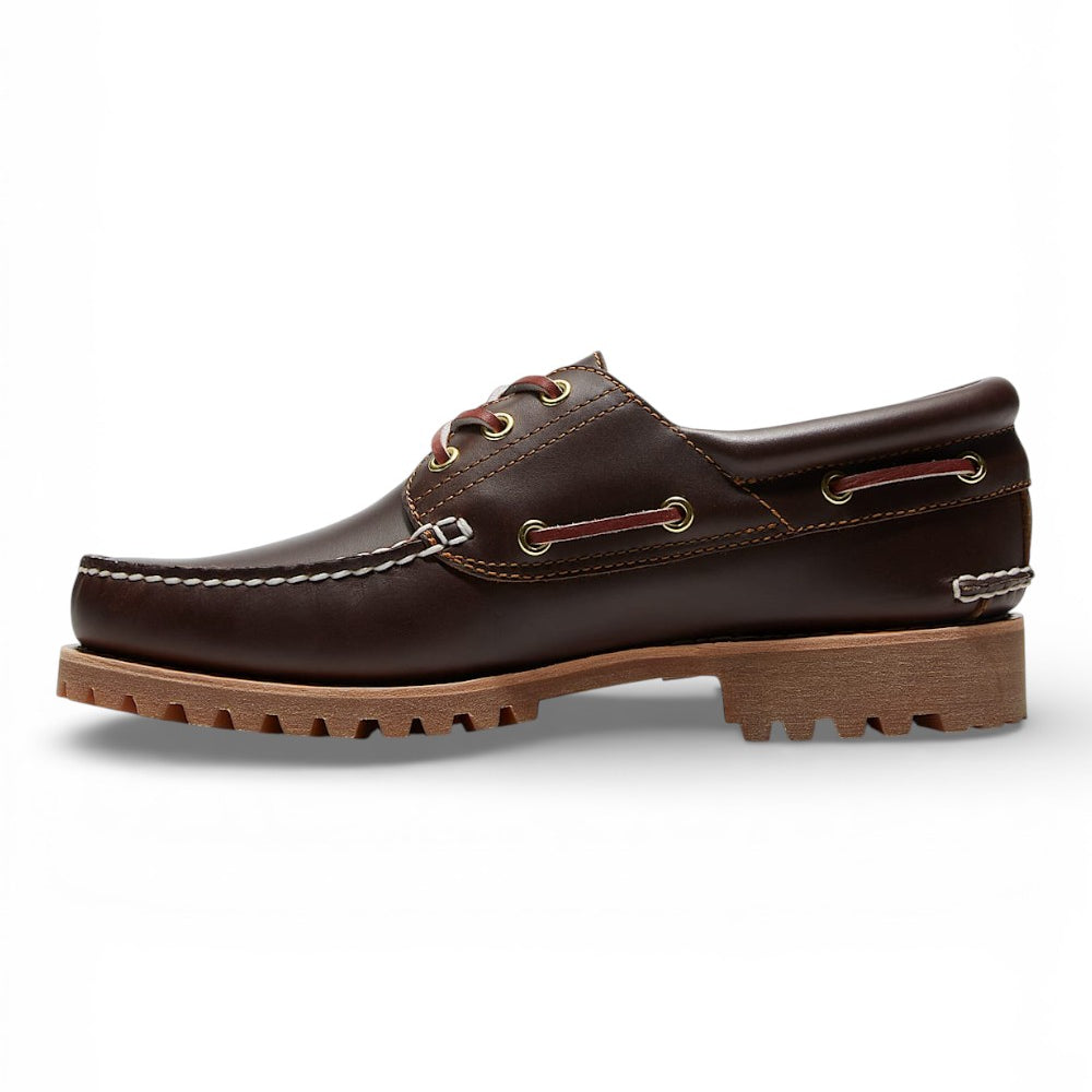 Scarpa Barca Timberland® Authentic 3-Eye Lug Handsewn marrone 