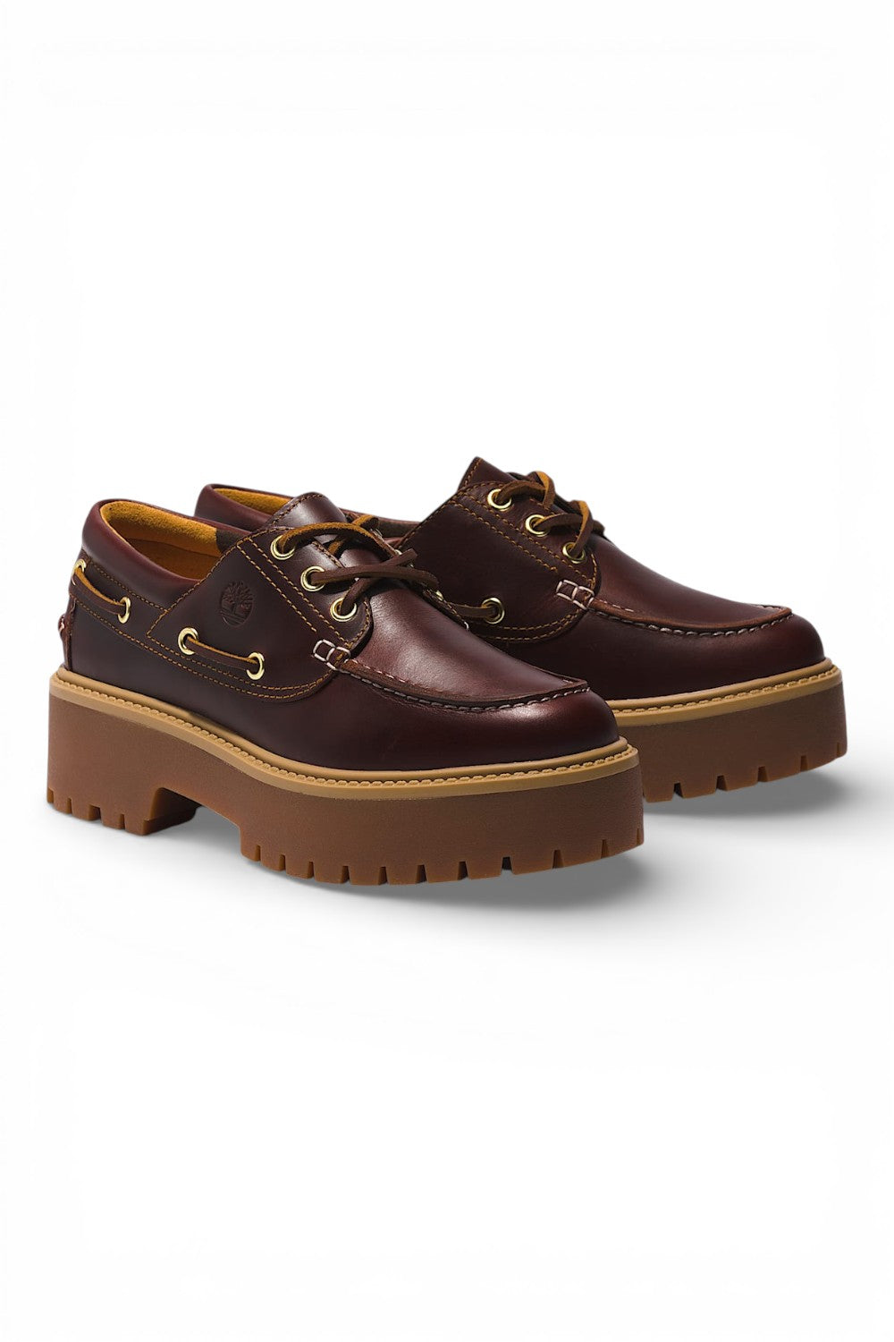 Scarpa Barca Plateau Stone Street Donna bordeaux 