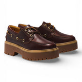 Scarpa Barca Plateau Stone Street Donna bordeaux 