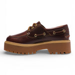 Scarpa Barca Plateau Stone Street Donna bordeaux 
