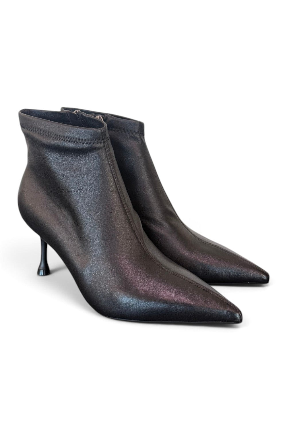 Stivaletto ecopelle nero tacco 70 Uma Parker 