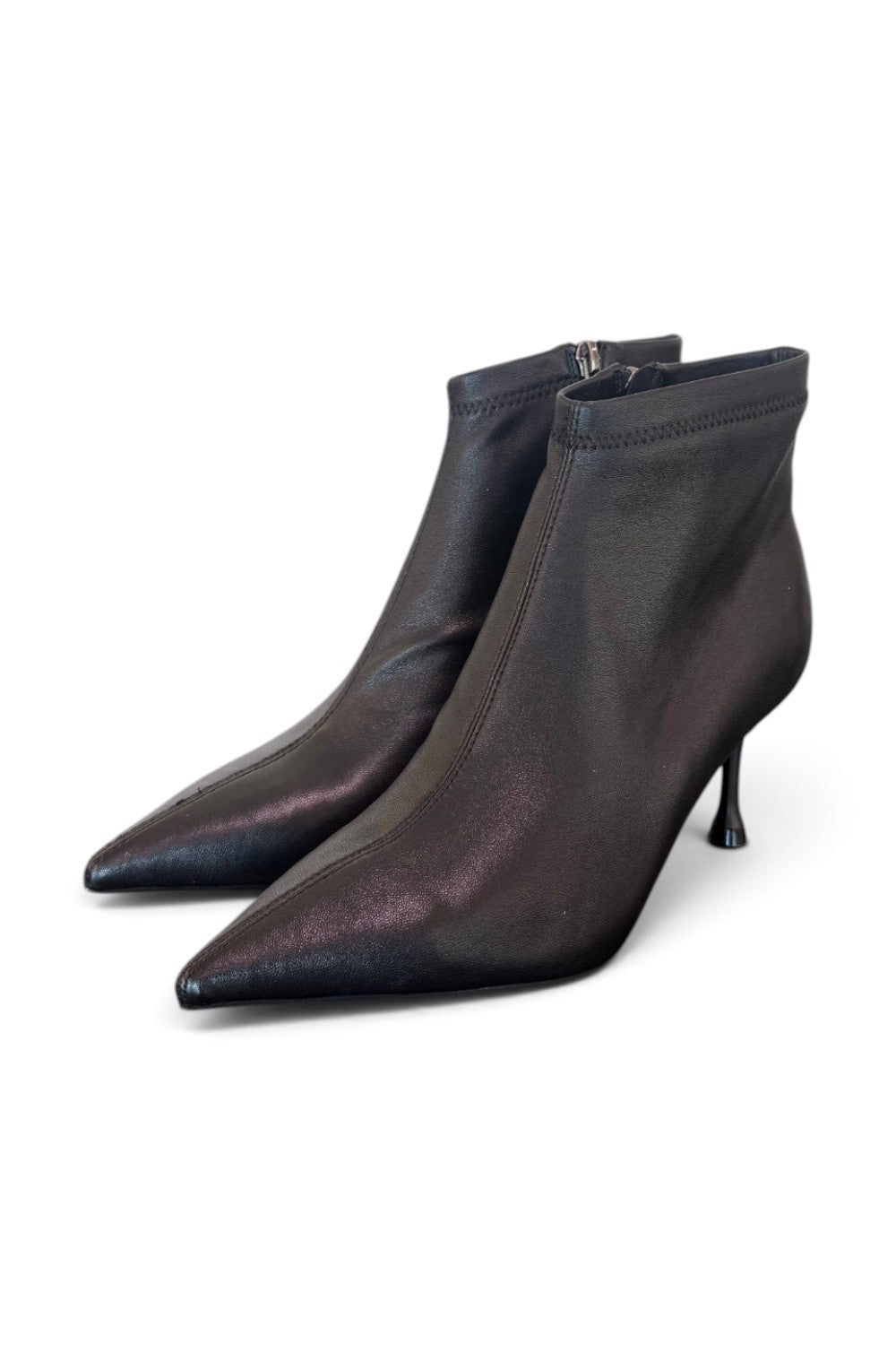 Stivaletto ecopelle nero tacco 70 Uma Parker 