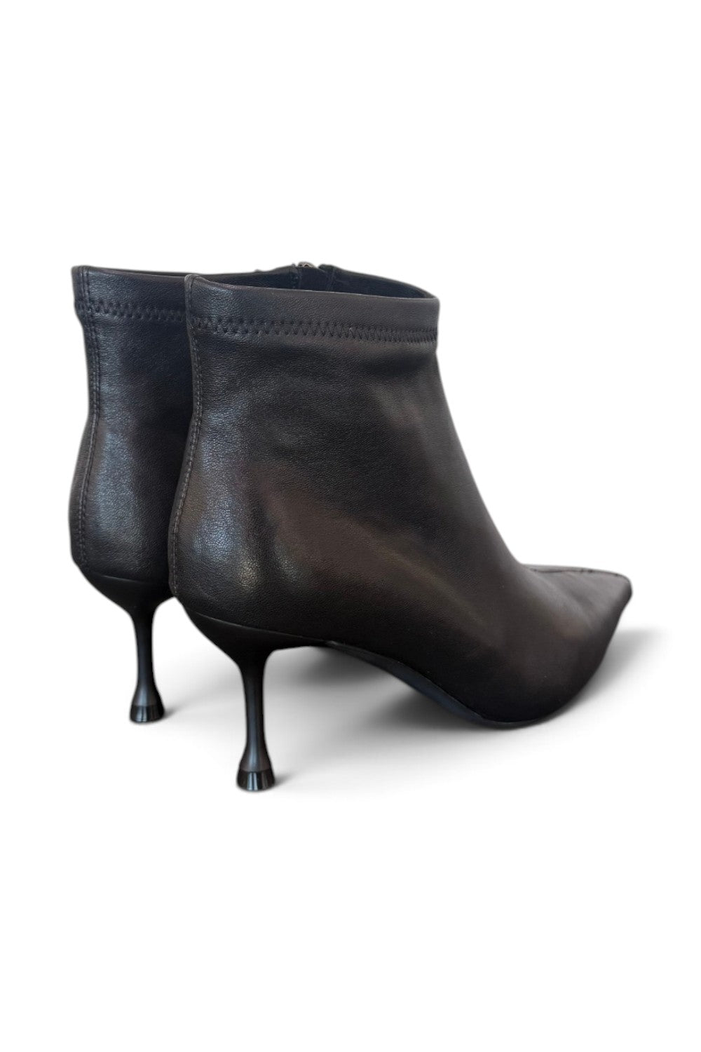 Stivaletto ecopelle nero tacco 70 Uma Parker 