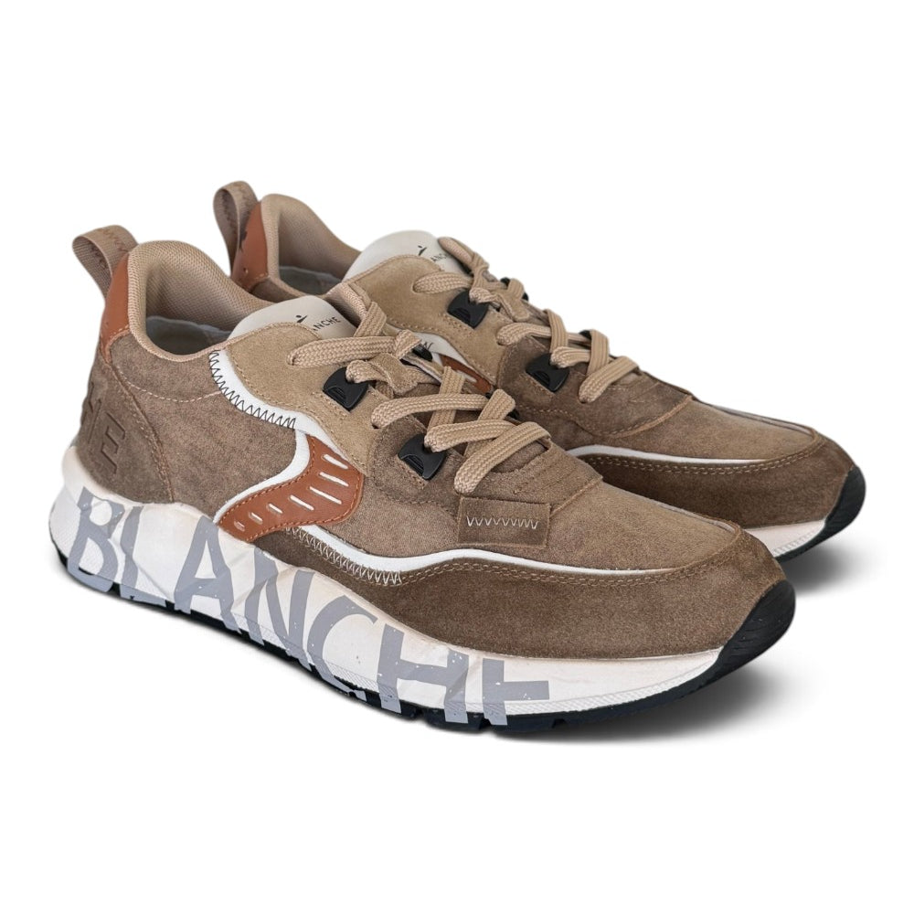 Sneaker Club01 Voile Blanche uomo marrone 