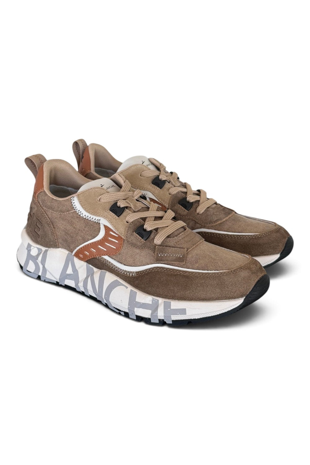 Sneaker Club01 Voile Blanche uomo marrone 