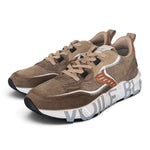 Sneaker Club01 Voile Blanche uomo marrone 