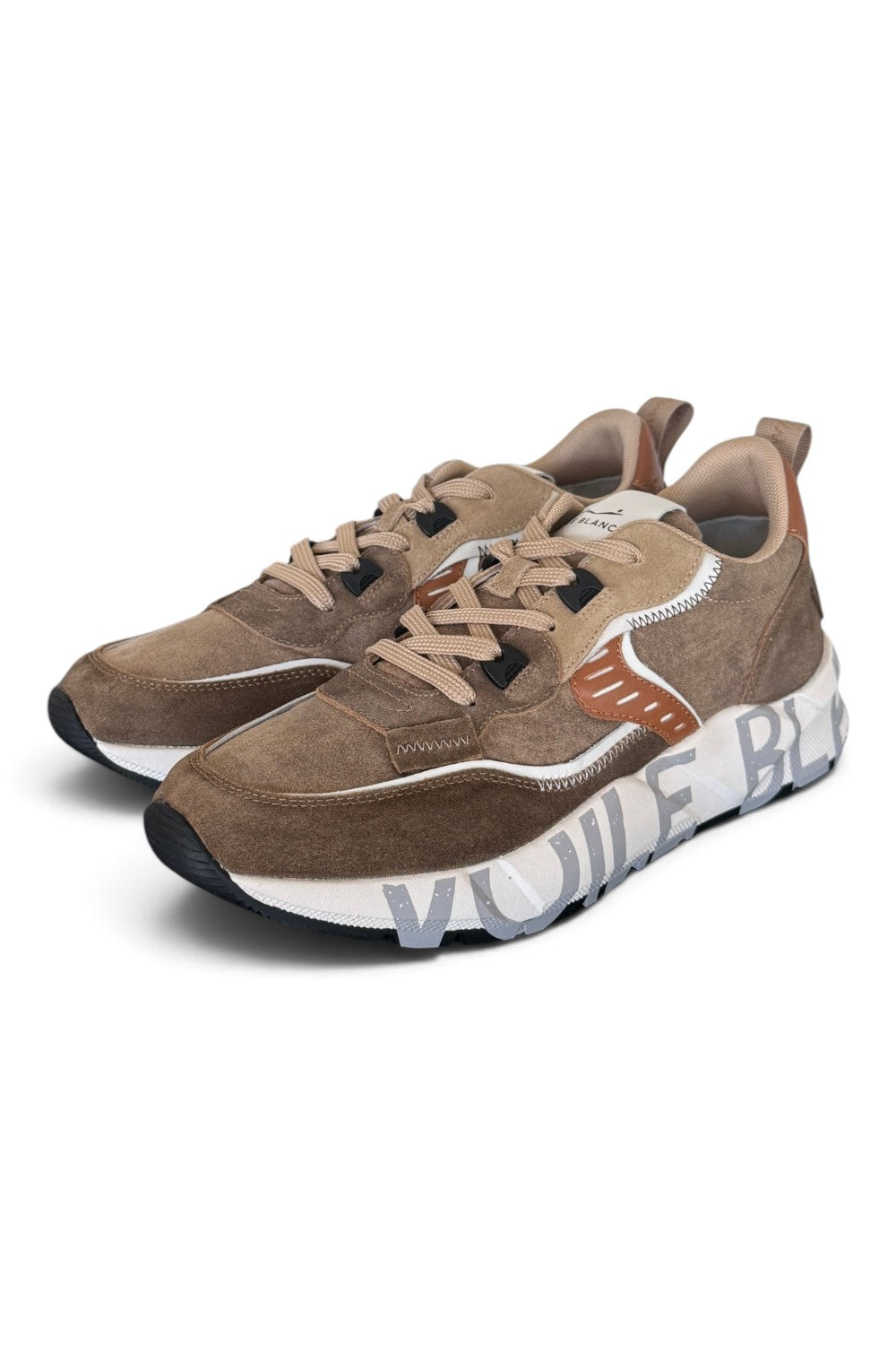 Sneaker Club01 Voile Blanche uomo marrone 