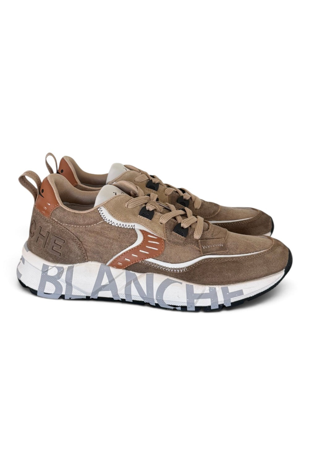 Sneaker Club01 Voile Blanche uomo marrone 