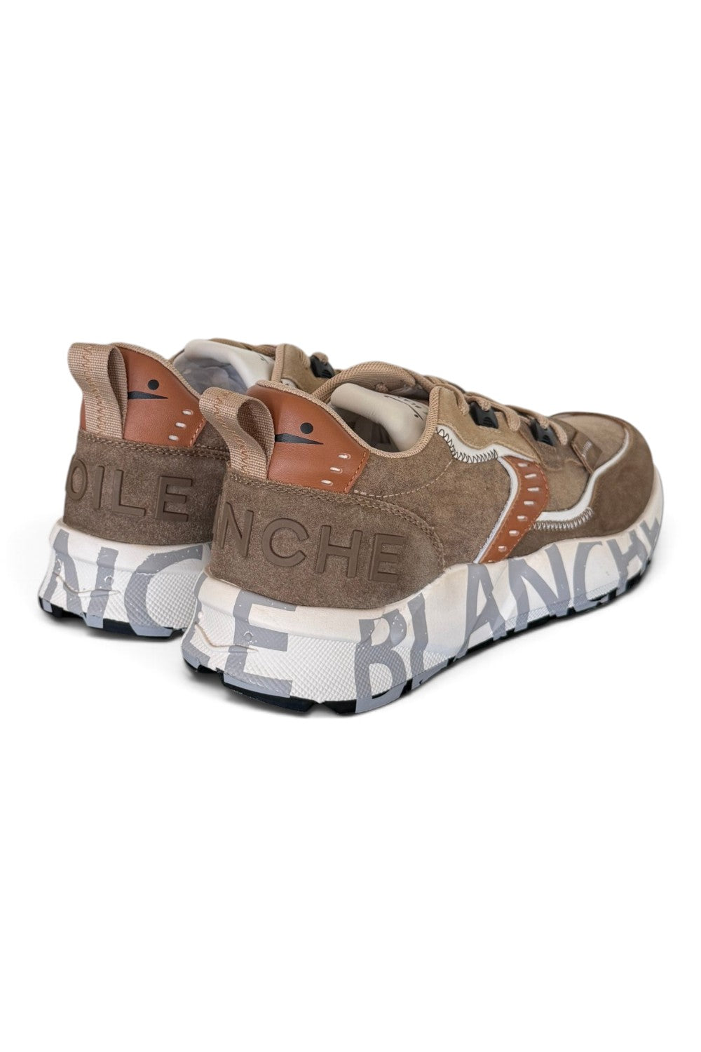 Sneaker Club01 Voile Blanche uomo marrone 