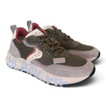 Sneaker Club01 Voile Blanche uomo verde grigio 