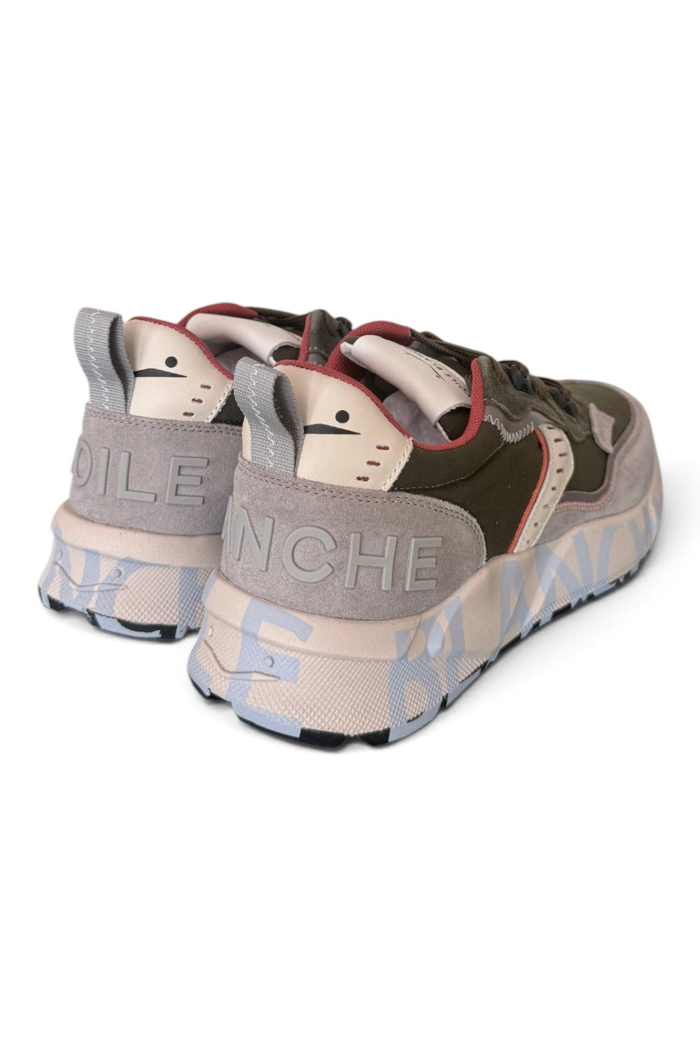 Sneaker Club01 Voile Blanche uomo verde grigio 