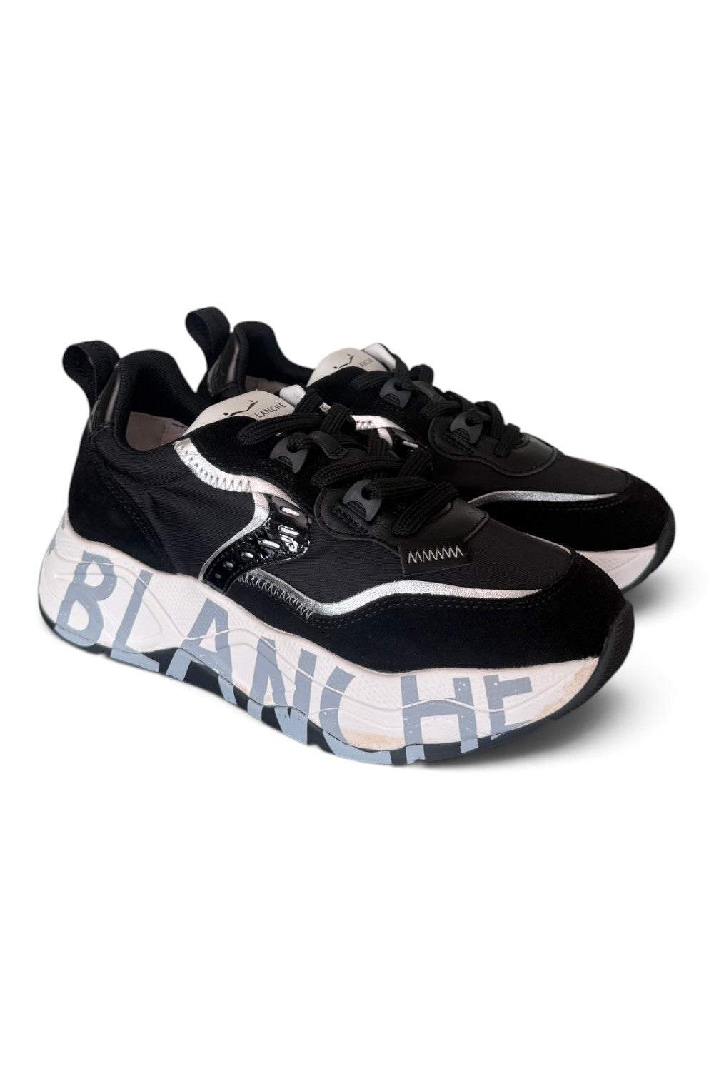 Sneaker Voile Blanche donna Club105 nero 