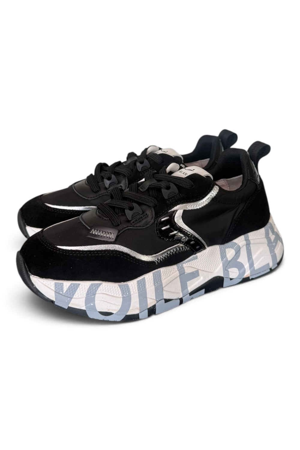 Sneaker Voile Blanche donna Club105 nero 