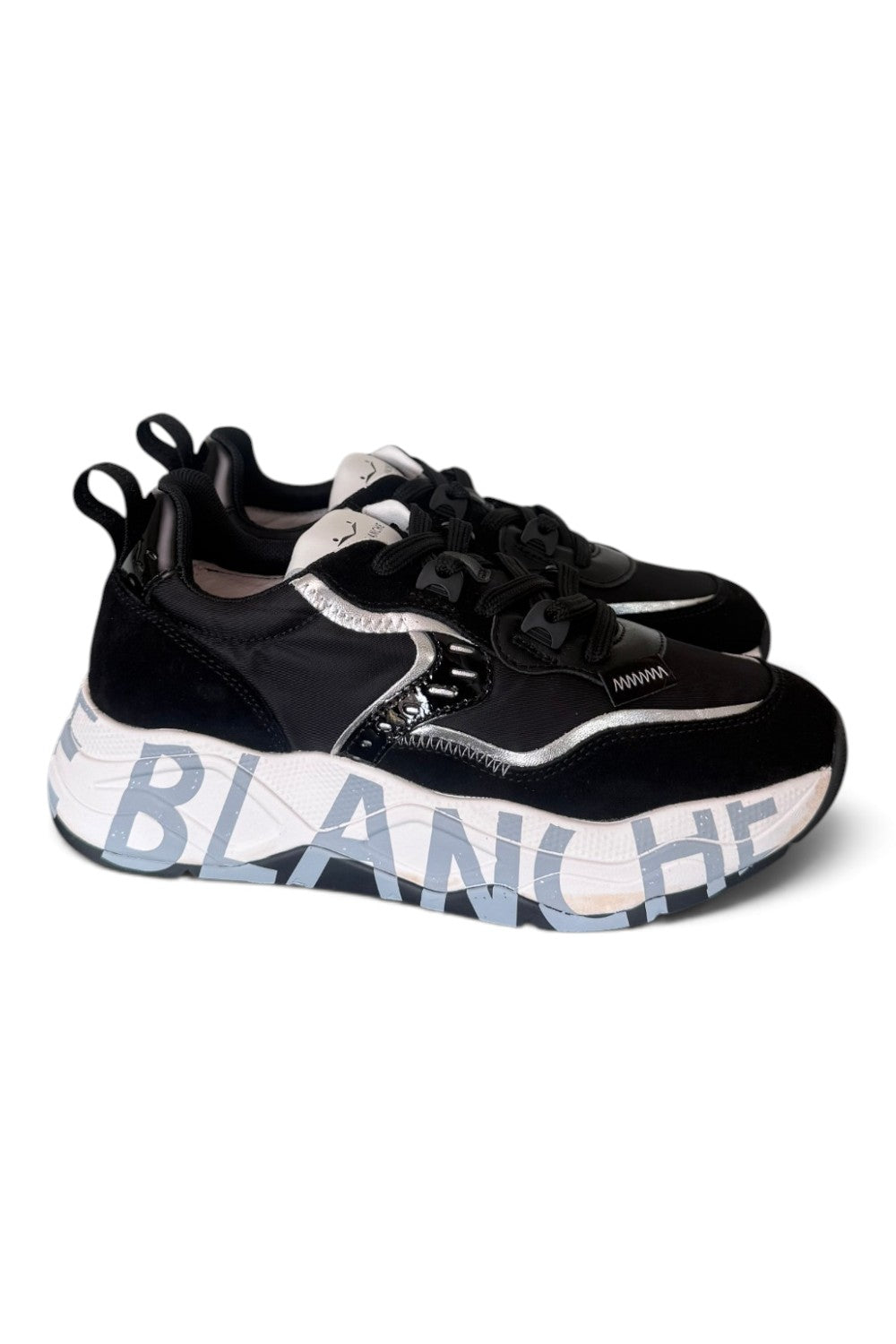 Sneaker Voile Blanche donna Club105 nero 