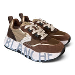 Sneaker Voile Blanche donna Club105 marrone beige oro 