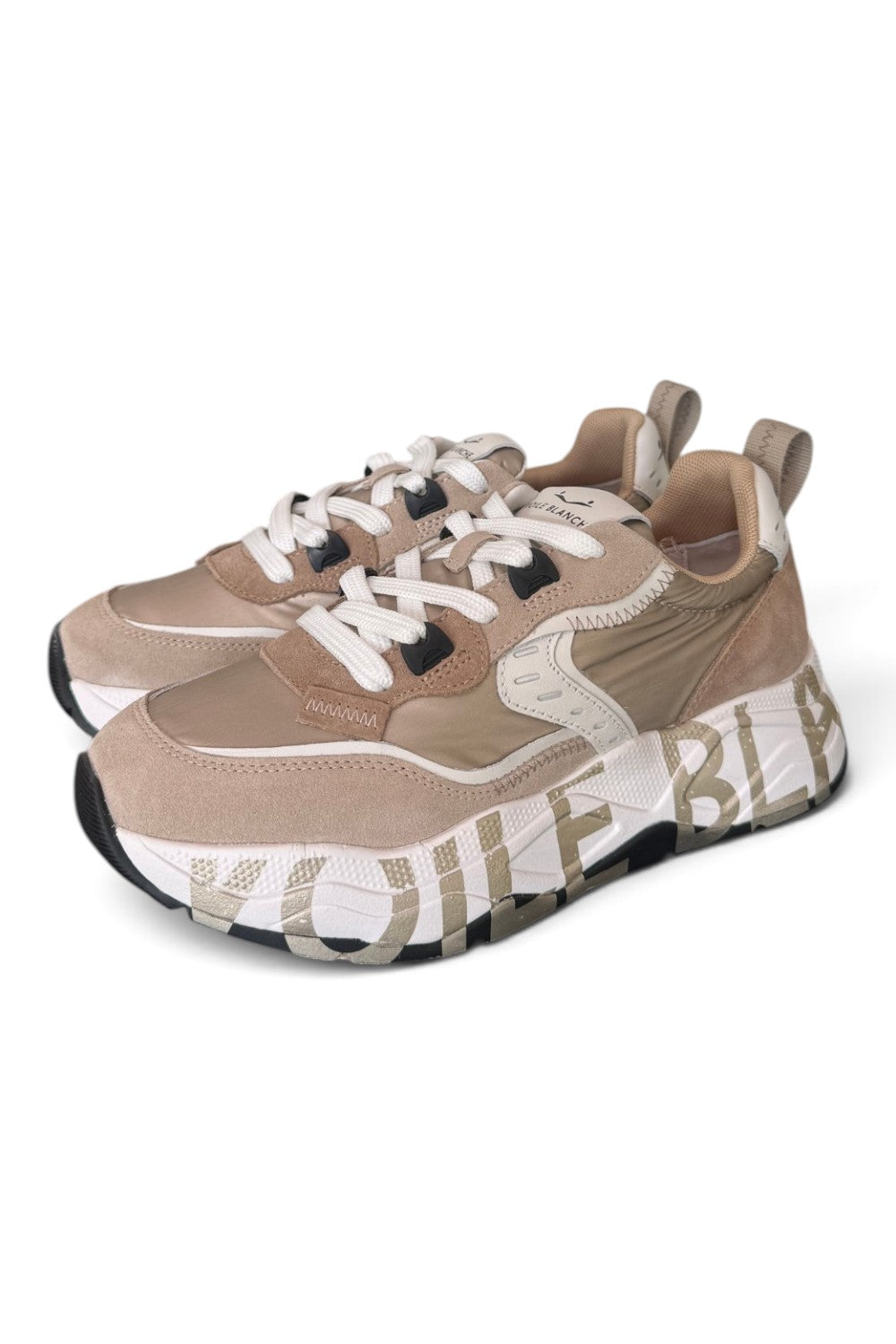 Sneaker Voile Blanche donna Club105 sabbia 