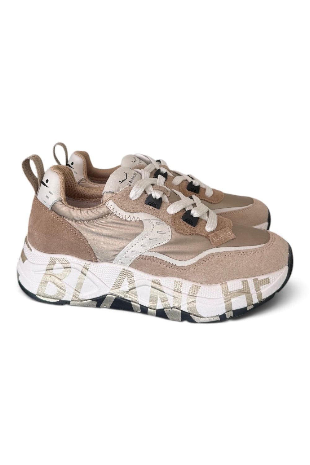 Sneaker Voile Blanche donna Club105 sabbia 