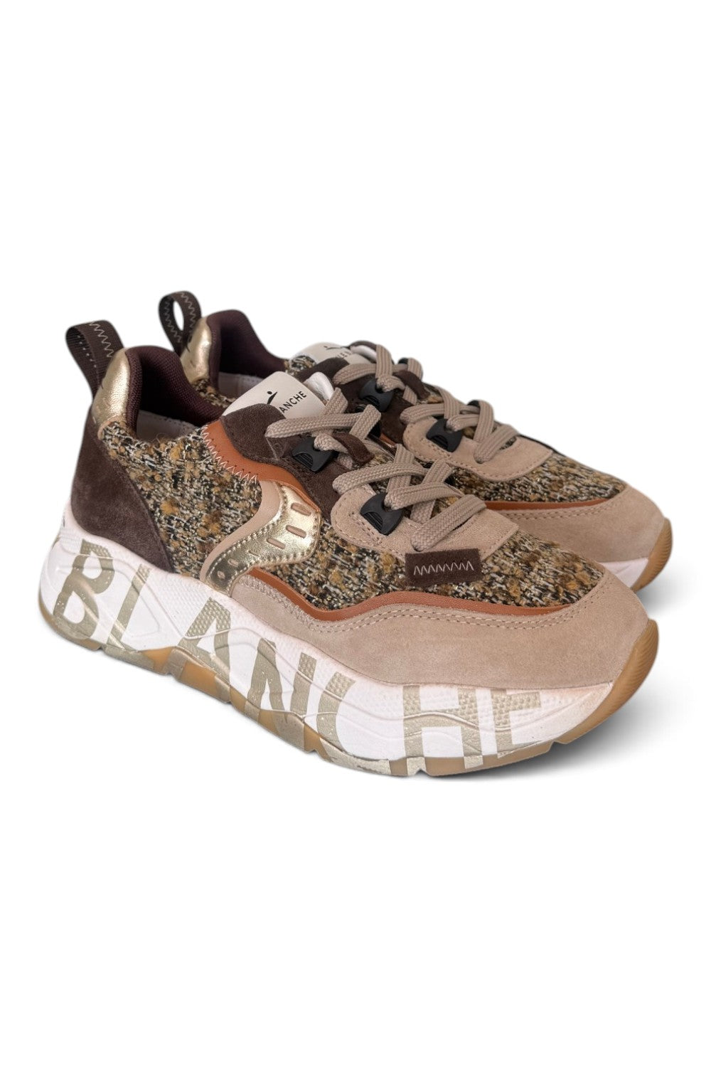 Sneaker Voile Blanche donna Club105 bouclé 