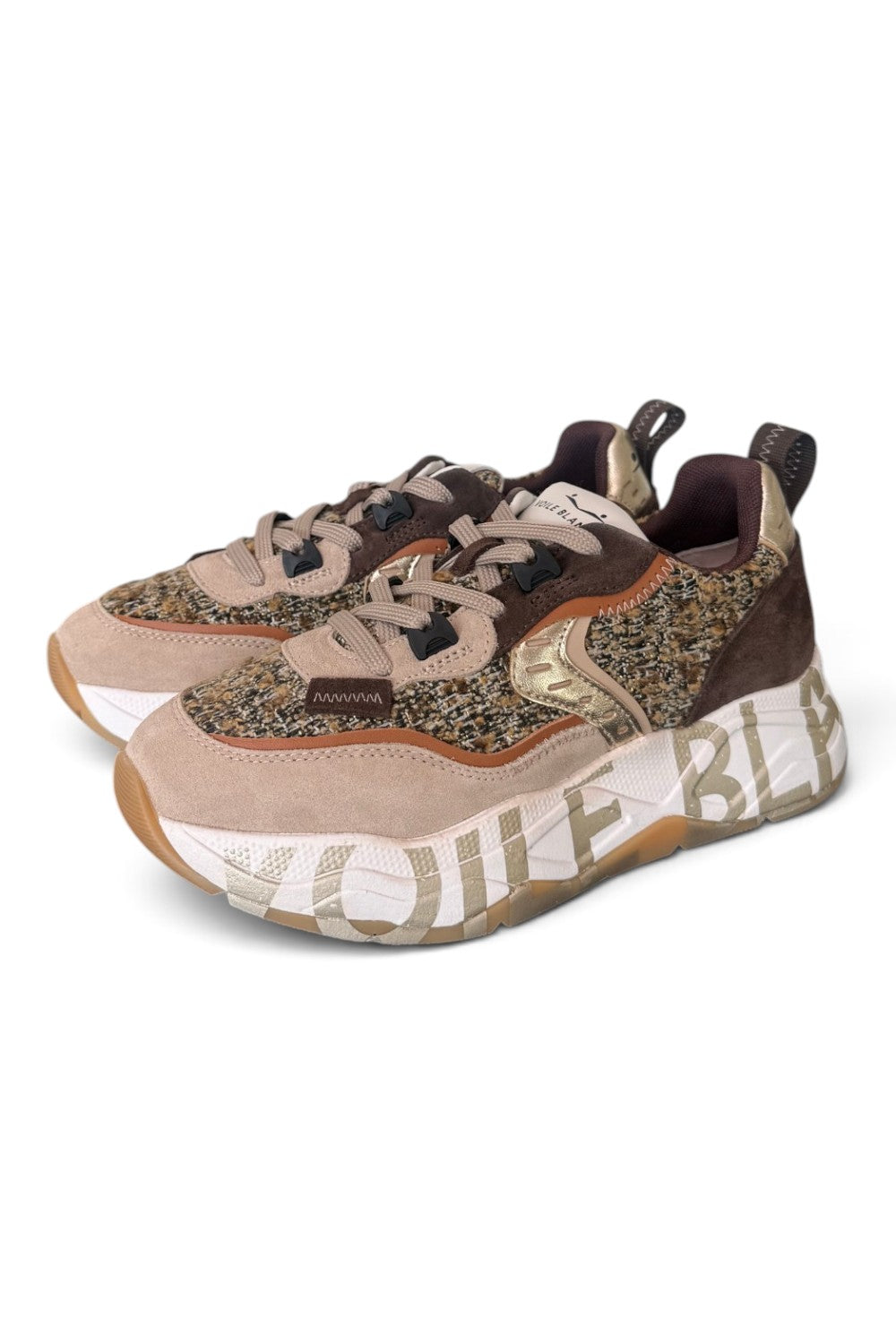 Sneaker Voile Blanche donna Club105 bouclé 