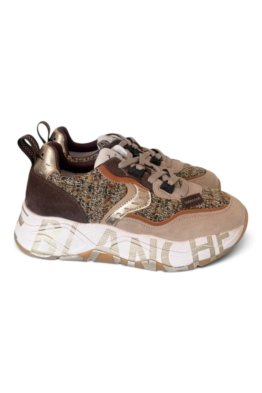 Sneaker Voile Blanche donna Club105 bouclé 