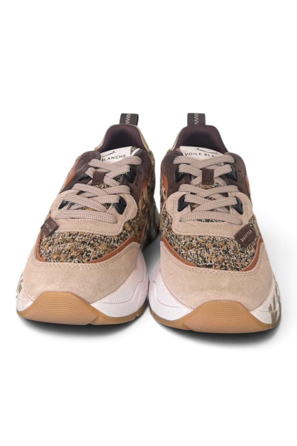 Sneaker Voile Blanche donna Club105 bouclé 
