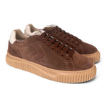 Sneaker Voile Blanche donna Lipari suede moro 